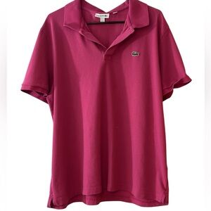 Lacoste Fuchsia Slim Fit Polo Men’s 3XL Small Spot in Front